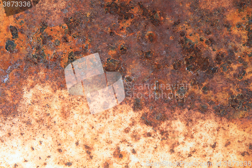 Image of rusting steel texture