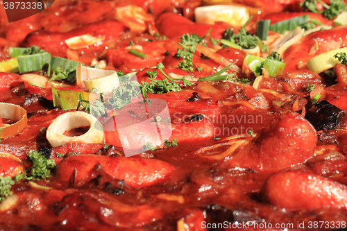 Image of czech food with sausage