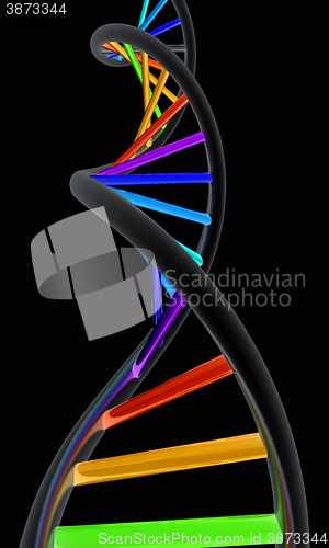 Image of DNA structure model