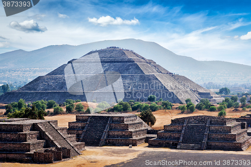 Image of Panorama of Teotihuacan Pyramids