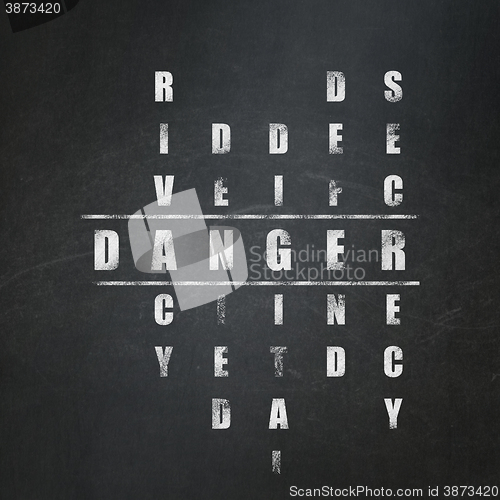 Image of Security concept: Danger in Crossword Puzzle