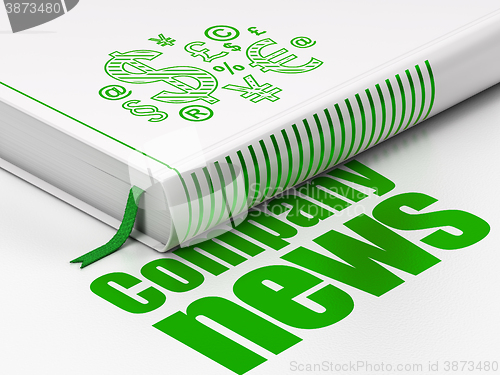 Image of News concept: book Finance Symbol, Company News on white background