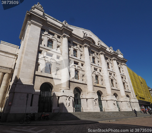 Image of Milan stock exchange in Milan