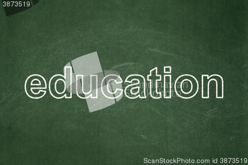 Image of Learning concept: Education on chalkboard background