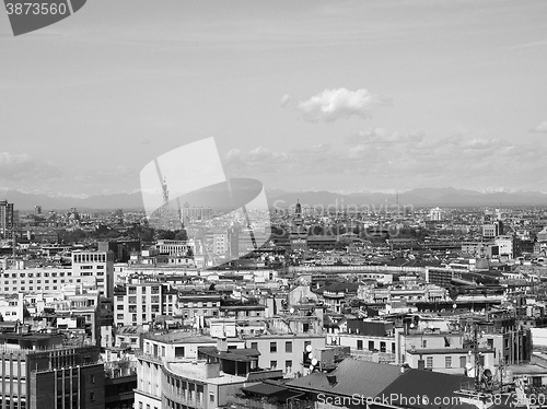 Image of Aerial view of Milan, Italy