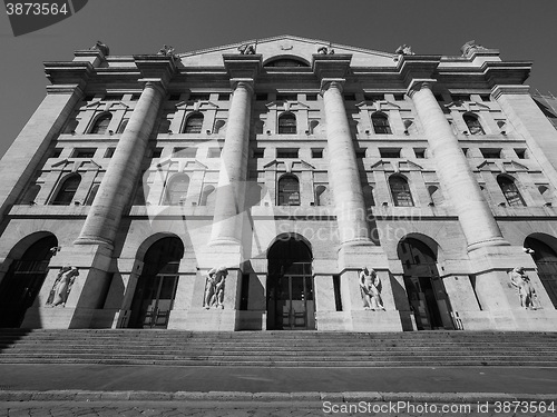 Image of Milan stock exchange in Milan