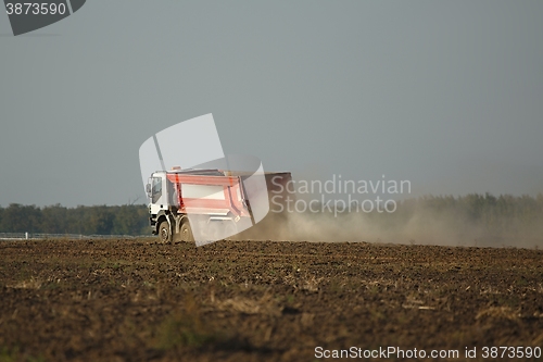 Image of Road construction truck