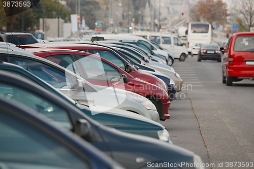 Image of Cars Parked in a row