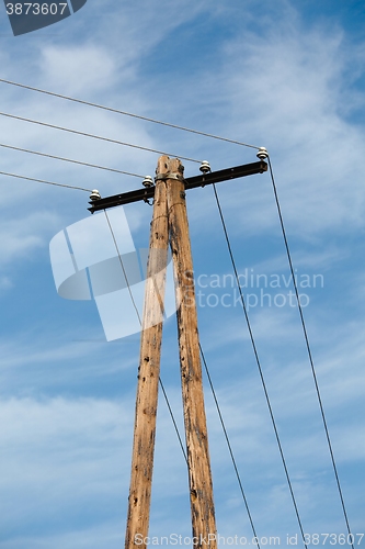 Image of Electric line post