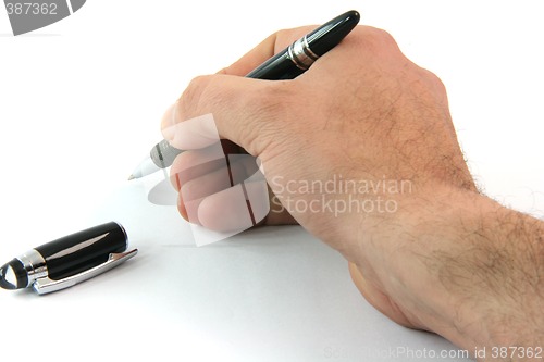 Image of ballpen writting