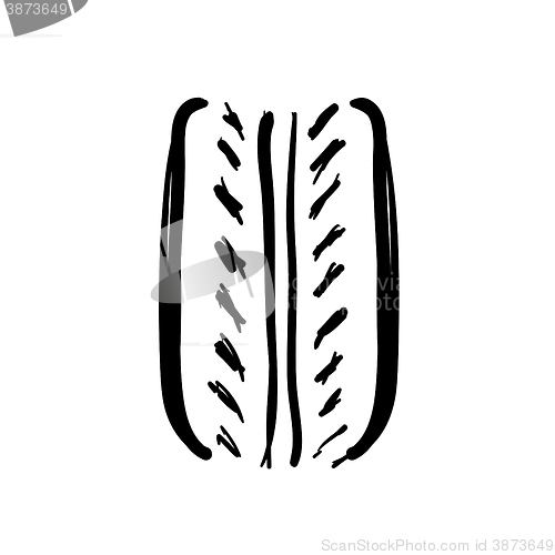 Image of Tire drawn icon