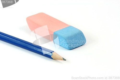 Image of pencil and eraser