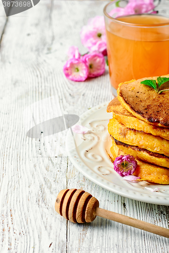 Image of fritter with pumpkin