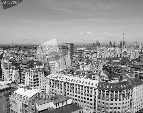 Image of Aerial view of Milan, Italy