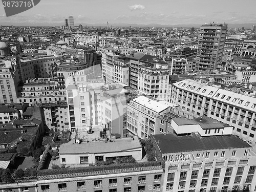 Image of Aerial view of Milan, Italy