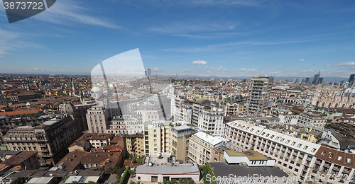 Image of Aerial view of Milan, Italy