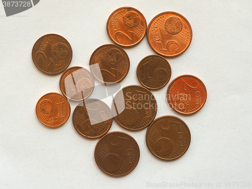 Image of Euro coins 1 and 2 cents