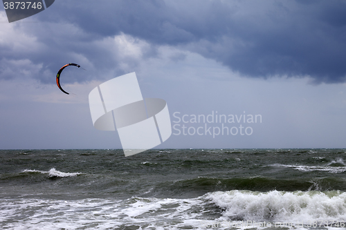 Image of Power kite and storm sky