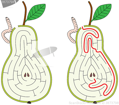 Image of Easy pear maze