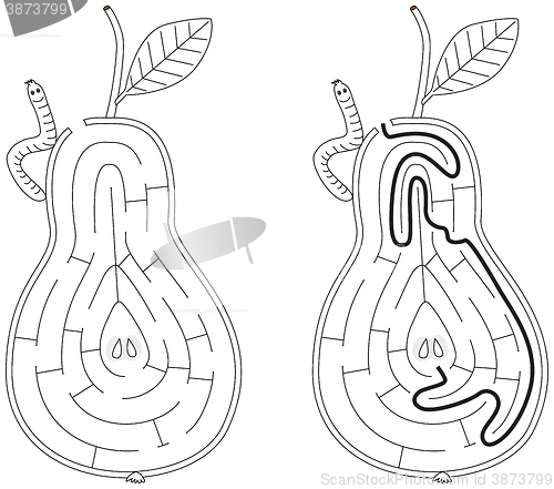 Image of Easy pear maze