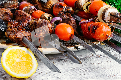 Image of Beef on skewers