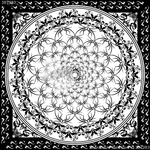 Image of black and white tile