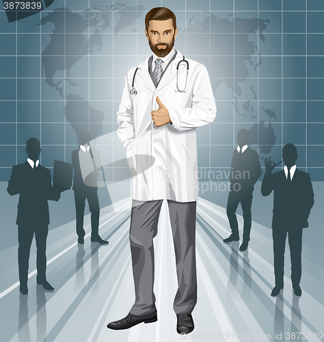 Image of Vector Doctor With Stethoscope