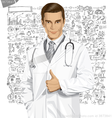 Image of Vector Doctor With Stethoscope