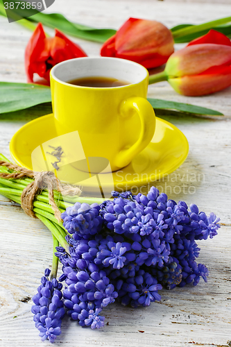 Image of flowers and tea 