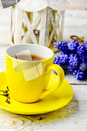 Image of flowers and tea 