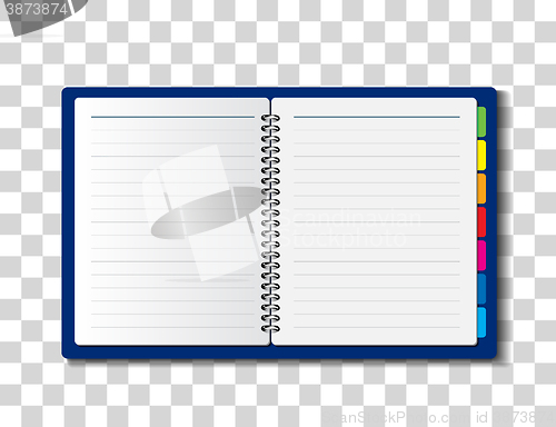 Image of Paper notebook vector illustration