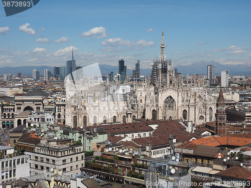 Image of Aerial view of Milan, Italy