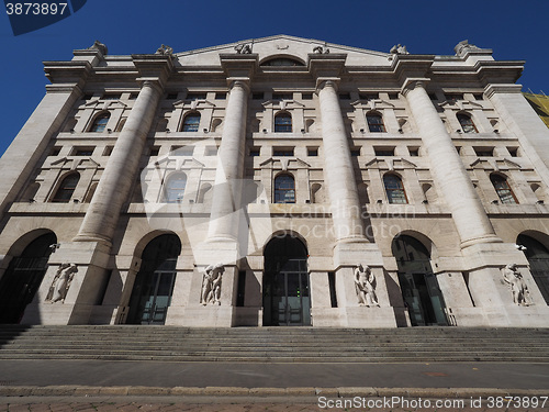 Image of Milan stock exchange in Milan