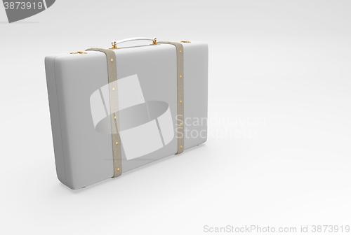 Image of gray elegant suitcase