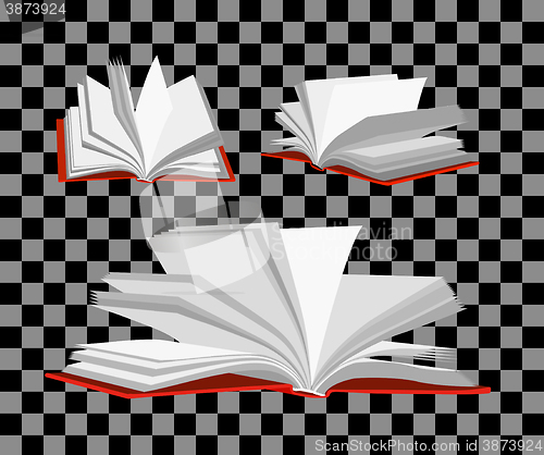 Image of Open book vector illustration