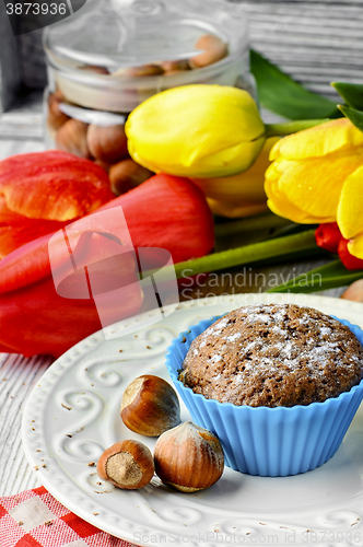Image of Chocolate cake with hazelnuts