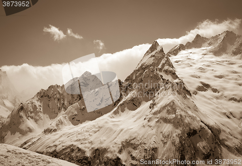 Image of Caucasus Mountains, region Dombay