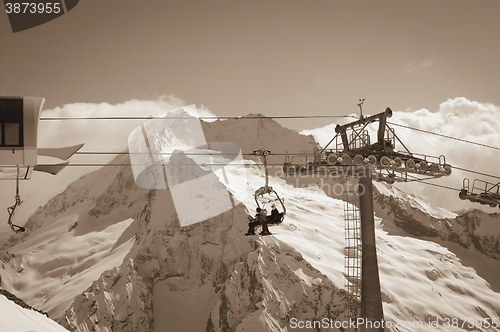 Image of Ropeway at ski resort