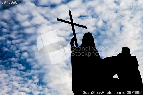 Image of Turin, Italy - January 2016: Religion Statue