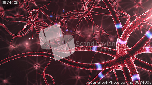 Image of Neurons abstract background