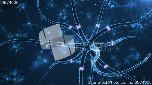 Image of Neurons abstract background