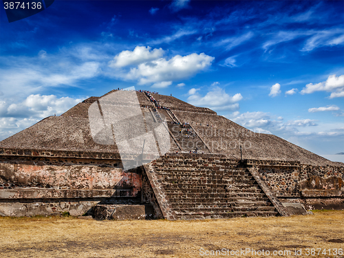 Image of Pyramid of the Sun. Teotihuacan, Mexico