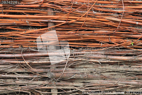 Image of willow wicker texture