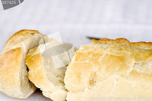 Image of Close up on a Sliced Bread