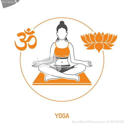 Image of Yoga and Fitness Concept