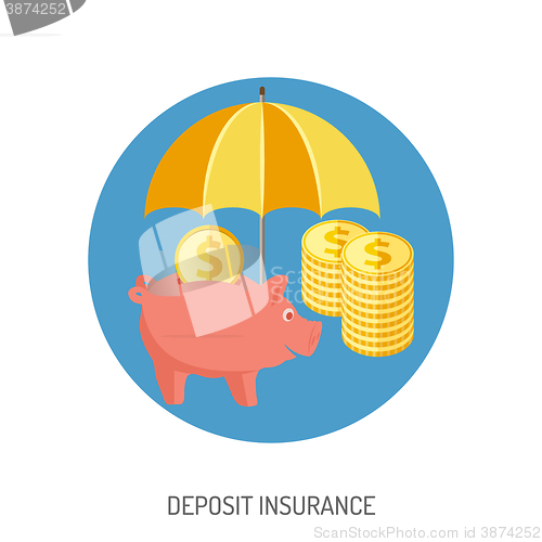 Image of Deposit Insurance Flat Icon
