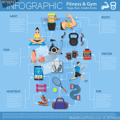 Image of Fitness and Gym Infographics