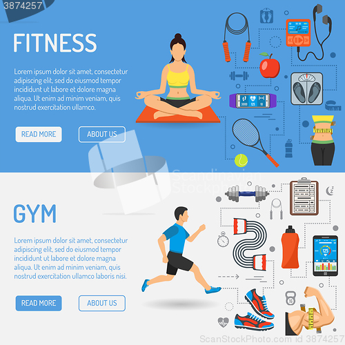 Image of Fitness and Gym Banners