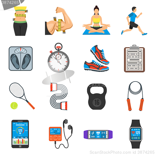 Image of Fitness Icon Set