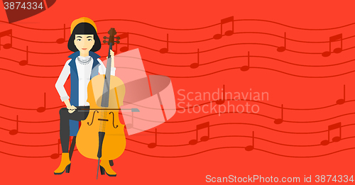 Image of Woman playing cello.